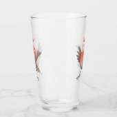 Niedlicher Singvogel Cartoon Glas (Links)