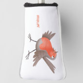 Niedlicher Singvogel Cartoon Golf Headcover (Rotieren 90)