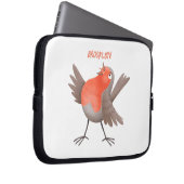 Niedlicher Singvogel Cartoon Laptopschutzhülle (Vorne Rechts)