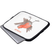 Niedlicher Singvogel Cartoon Laptopschutzhülle (Vorne Knopf)