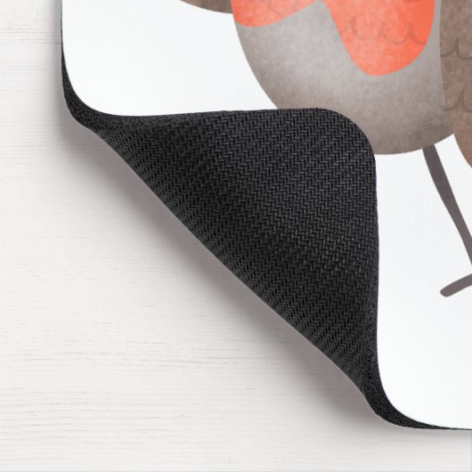 Niedlicher Singvogel Cartoon Mousepad (Ecke)