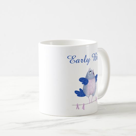 Niedlicher Singvogel Kaffeetasse (VorderseiteRechts)