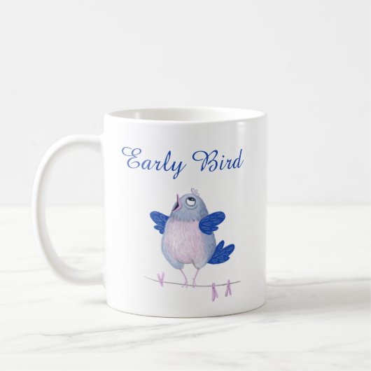 Niedlicher Singvogel Kaffeetasse (Links)