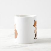 Niedlicher sitzender Fox Kaffeetasse (Mittel)