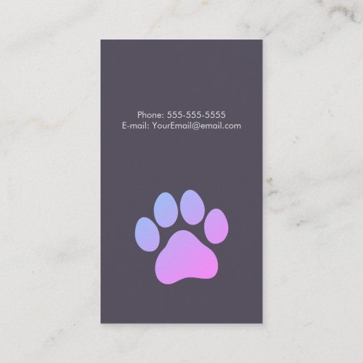 Niedlicher Sitzplatz/Sitzplatzkarte Visitenkarte (Rückseite)