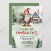 Niedlicher skandinavischer Gnadenbau im Winter Einladung (Vorne/Hinten)