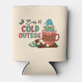 Niedlicher skandinavischer Weihnachtsgnome & Hot C Dosenkühler (Vorderseite)