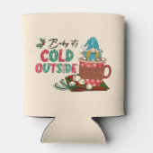 Niedlicher skandinavischer Weihnachtsgnome & Hot C Dosenkühler (Rückseite)