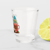 Niedlicher skandinavischer Weihnachtsgnome & Hot C Schnapsglas (Rechts)