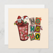 Niedlicher skandinavischer Weihnachtsmann Gnome -  (Vorne/Hinten)