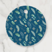 Niedlicher skandinavischer Winter 1. Geburtstag Vi Geschenkanhänger (Rückseite)