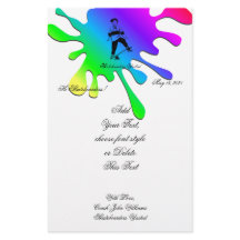 Niedlicher Skateboarder Name und Text hinzufügen