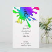 Niedlicher Skateboarder Name und Text hinzufügen Briefpapier (Stehend Vorderseite)