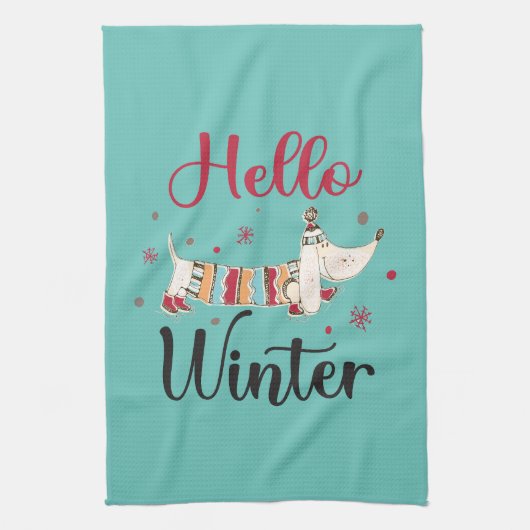 Niedlicher Skaten Geschirrtuch (Vertikal)