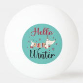 Niedlicher Skaten Tischtennisball (Vorderseite)