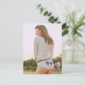 Niedlicher Skater Girl-Unterwäsche-Modell Postkart Postkarte (Stehend Vorderseite)