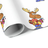 Niedlicher Skater| Hintergrundfarbe Geschenkpapier (Rolleneckpunkt)