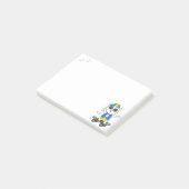 Niedlicher Skater Post-it Klebezettel (angewinkelt)