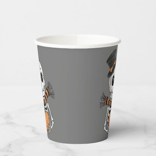 Niedlicher Skelettbildbecher Pappbecher (Links)