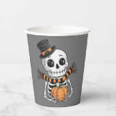 Niedlicher Skelettbildbecher Pappbecher (Vorderseite)