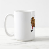 Niedlicher Skifahrer Cartoon Kaffeetasse (Links)