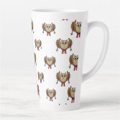 Niedlicher Skifahrer Cartoon Milchtasse (Rechts)