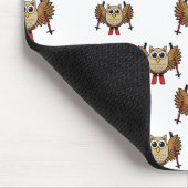 Niedlicher Skifahrer Cartoon Mousepad (Ecke)