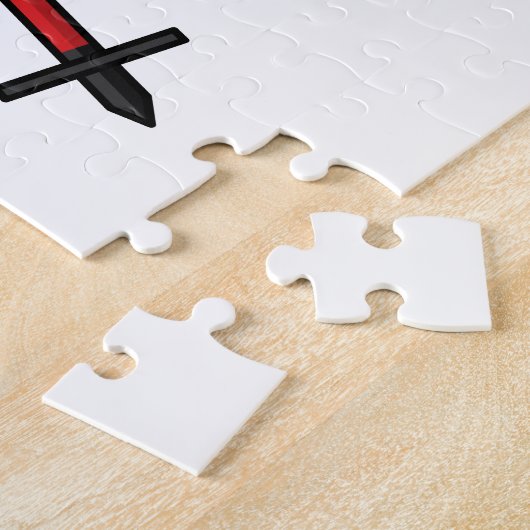 Niedlicher Skifahrer Cartoon Puzzle (Seite)