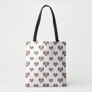 Niedlicher Skifahrer Cartoon Tasche