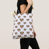 Niedlicher Skifahrer Cartoon Tasche (Von Nahem)