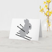 niedlicher Skispass Karte (Gelbe Blume)