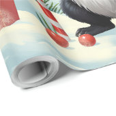 Niedlicher Skunk Cartoon Geschenkpapier (Rolleneckpunkt)