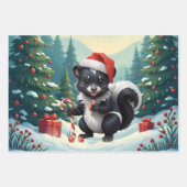 Niedlicher Skunk Cartoon Geschenkpapier Set (Vorderseite 3)