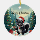 Niedlicher Skunk Cartoon Keramik Ornament (Vorne)