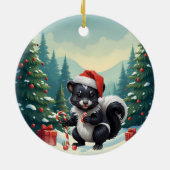 Niedlicher Skunk Cartoon Keramik Ornament (Hinten)