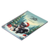 Niedlicher Skunk Cartoon Notizblock (Linke Seite)