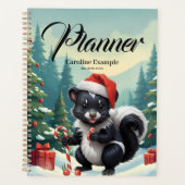 Niedlicher Skunk Cartoon Planer (Vorderseite)