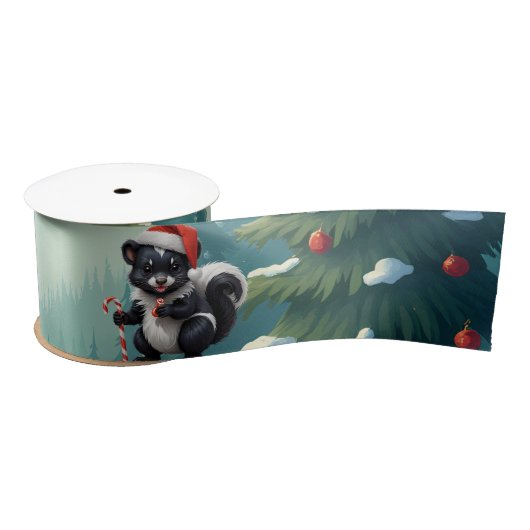 Niedlicher Skunk Cartoon Satinband (Spule)
