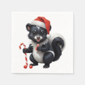 Niedlicher Skunk Cartoon Serviette (Vorderseite)