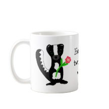 Niedlicher Skunk mit Sprichwort