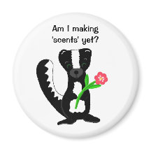 Niedlicher Skunk mit Sprichwort