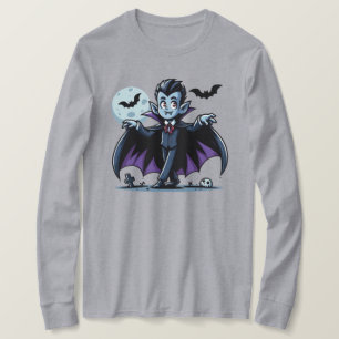 Niedlicher, skurriler Halloweenvampir T-Shirt