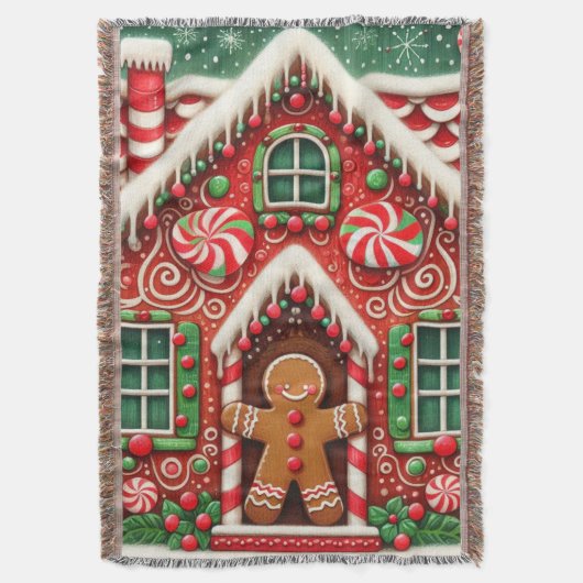 Niedlicher, skurriler Lebkuchen Decke (Vorderseite Vertikal)