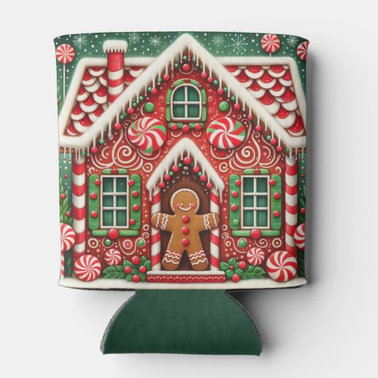 Niedlicher, skurriler Lebkuchen Dosenkühler (Rückseite)