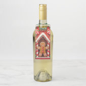 Niedlicher, skurriler Lebkuchen Flaschenanhänger (Auf Flasche)