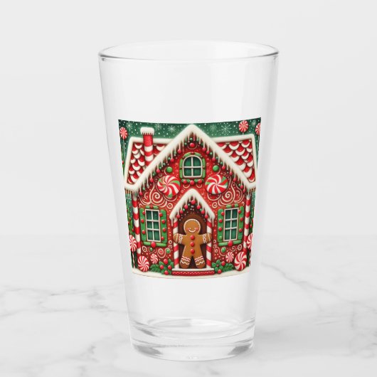 Niedlicher, skurriler Lebkuchen Glas (Vorderseite)