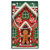 Niedlicher, skurriler Lebkuchen Kleine Geschenktüte (Rückseite)