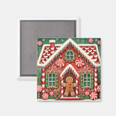 Niedlicher, skurriler Lebkuchen Magnet (Vorderseite/Rückseite)