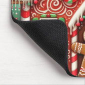 Niedlicher, skurriler Lebkuchen Mousepad (Ecke)