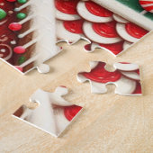 Niedlicher, skurriler Lebkuchen Puzzle (Seite)